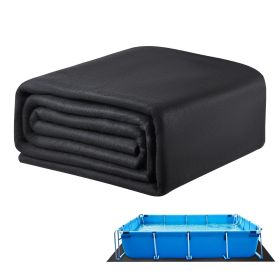 VEVOR Rectangle Pool Liner Pad, 16 x 32 ft Pool Liner Pad for Above Ground Swimming Pools, Extra-Thick Pool Mat, Prevents Punctures