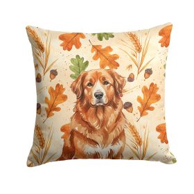 Reddish Brown Great Pyrenees Heirloom Fall Throw Pillow Decorative Indoor Outdoor Accent Cushion for Couch, Bed or Patio, 18Hx18W