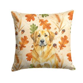 Lion Yellow Leonberger Heirloom Fall Throw Pillow Decorative Indoor Outdoor Accent Cushion for Couch, Bed or Patio, 18Hx18W